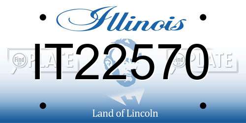 IT22570 Illinois License Plate