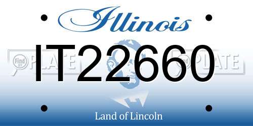 IT22660 Illinois License Plate