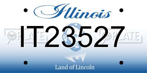 IT23527 Illinois License Plate