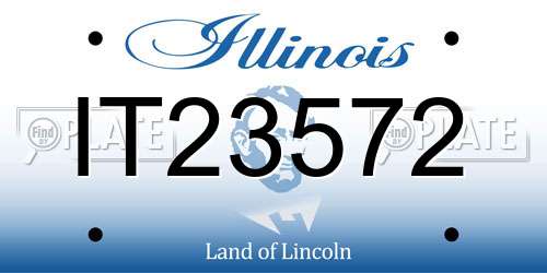 IT23572 Illinois License Plate