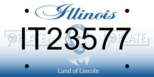 IT23577 Illinois License Plate