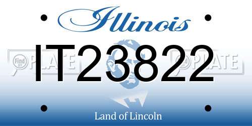 IT23822 Illinois License Plate
