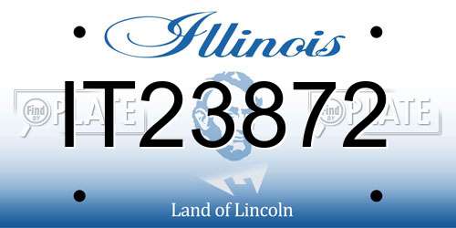 IT23872 Illinois License Plate