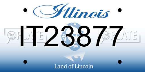 IT23877 Illinois License Plate