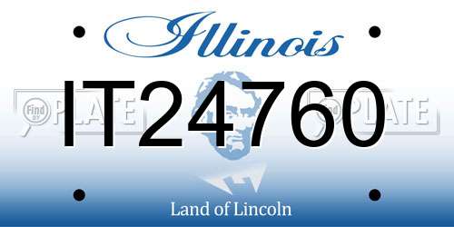 IT24760 Illinois License Plate