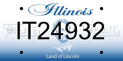 IT24932 Illinois License Plate