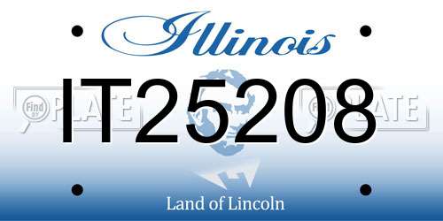 IT25208 Illinois License Plate