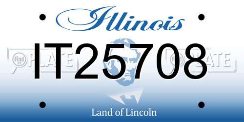 IT25708 Illinois License Plate