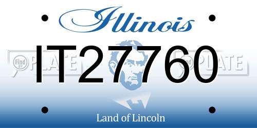 IT27760 Illinois License Plate