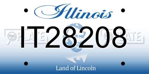 IT28208 Illinois License Plate