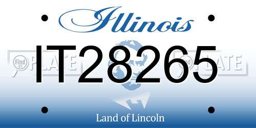 IT28265 Illinois License Plate
