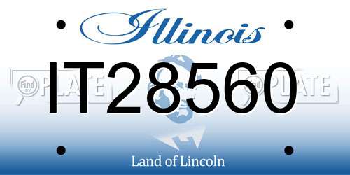 IT28560 Illinois License Plate