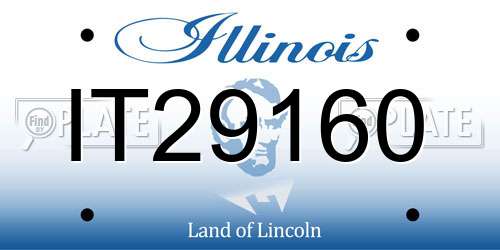 IT29160 Illinois License Plate
