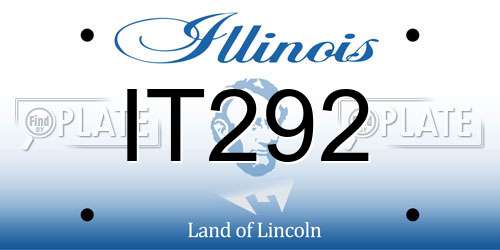 IT292 Illinois License Plate