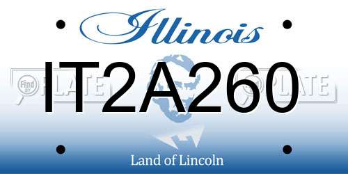IT2A260 Illinois License Plate