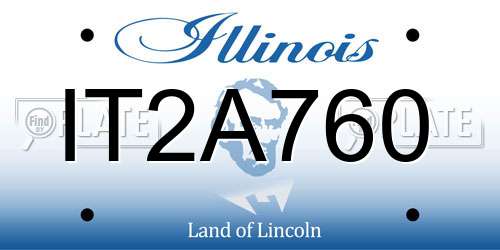 IT2A760 Illinois License Plate