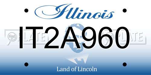 IT2A960 Illinois License Plate