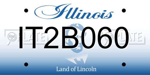 IT2B060 Illinois License Plate