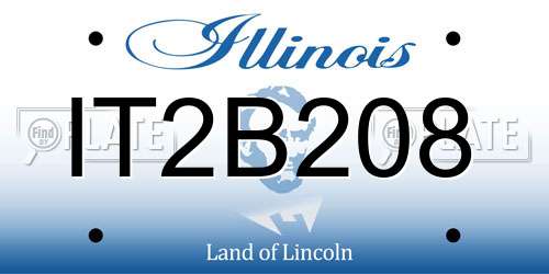 IT2B208 Illinois License Plate