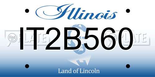 IT2B560 Illinois License Plate
