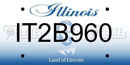 IT2B960 Illinois License Plate