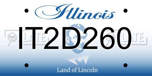 IT2D260 Illinois License Plate
