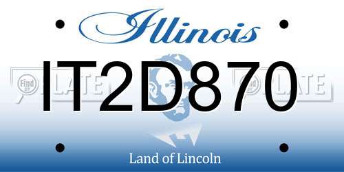 IT2D870 Illinois License Plate