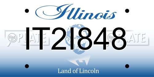 IT2I848 Illinois License Plate