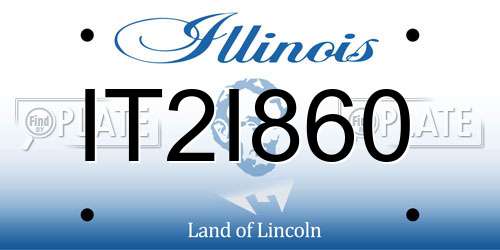 IT2I860 Illinois License Plate