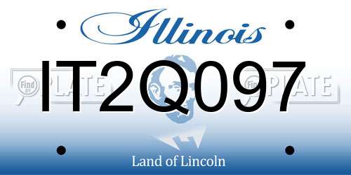 IT2Q097 Illinois License Plate