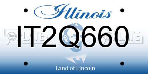 IT2Q660 Illinois License Plate