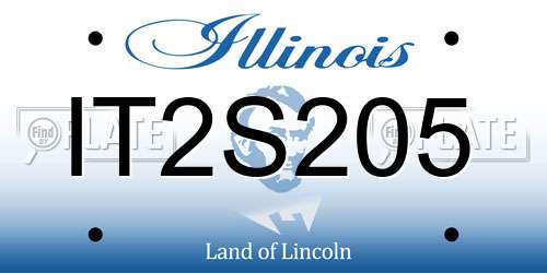 IT2S205 Illinois License Plate