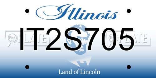 IT2S705 Illinois License Plate