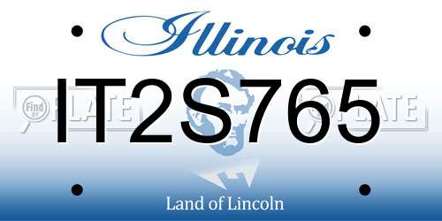 IT2S765 Illinois License Plate