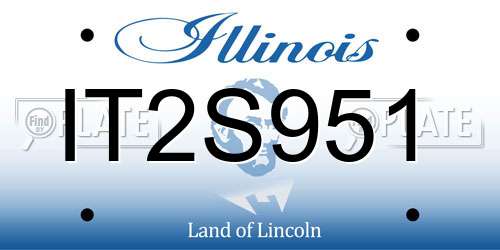 IT2S951 Illinois License Plate