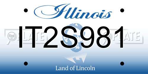IT2S981 Illinois License Plate