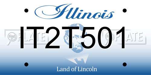 IT2T501 Illinois License Plate