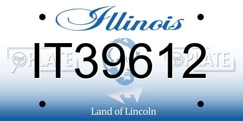 IT39612 Illinois License Plate