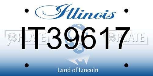 IT39617 Illinois License Plate