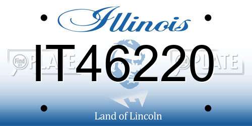 IT46220 Illinois License Plate
