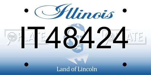 IT48424 Illinois License Plate
