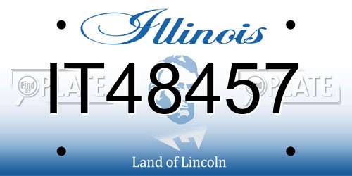 IT48457 Illinois License Plate