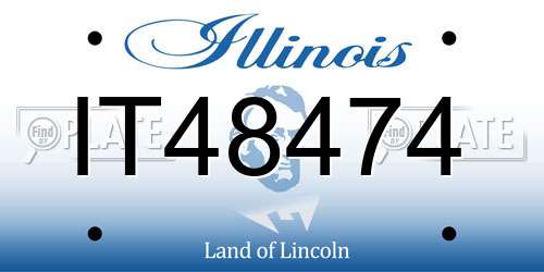 IT48474 Illinois License Plate