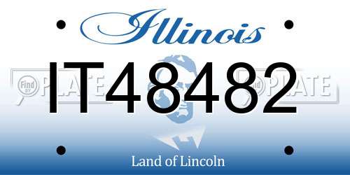 IT48482 Illinois License Plate
