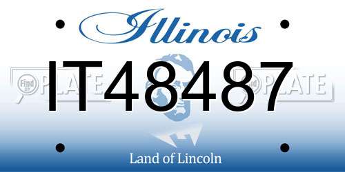 IT48487 Illinois License Plate