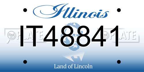 IT48841 Illinois License Plate