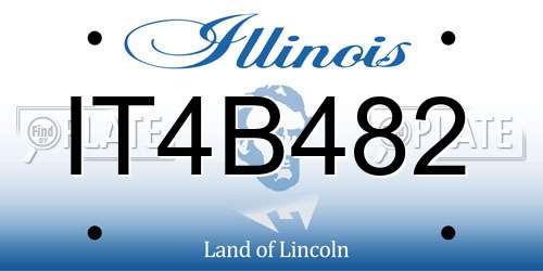 IT4B482 Illinois License Plate