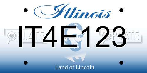 IT4E123 Illinois License Plate