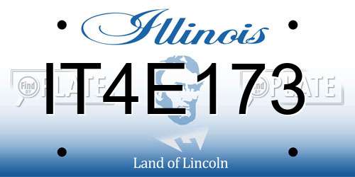 IT4E173 Illinois License Plate