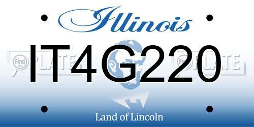IT4G220 Illinois License Plate